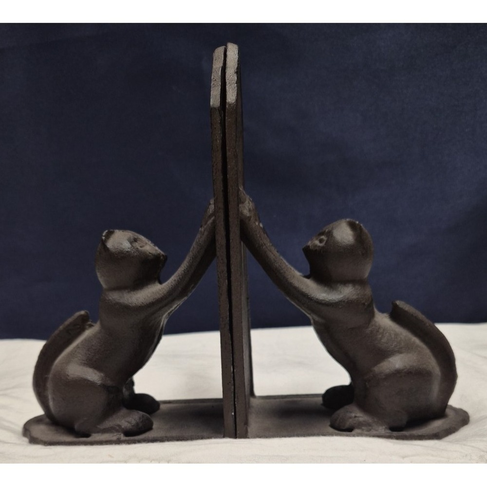 Squirrel Cast Iron Bookends
